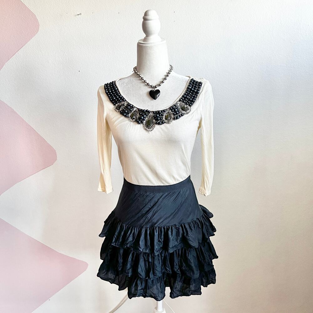Young Fabulous & Broke Beaded‎ Dress Boho Bohemian Glam Festival Small